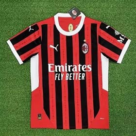 2024-2025AC Mailand Home Jersey kurzärmeliges Top(20 Styles)-1307  