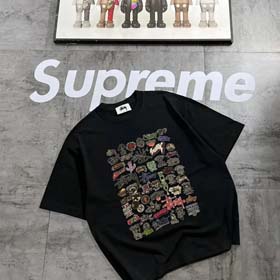 Supreme Summer kurzärmeliges reines Baumwolle Stu T-Shirt (19 Stile) - 1876  