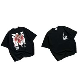 Jordan Rukawa Kaede Sakuragi Hanamichi Co-branded Peripherie Männer und Frauen Sommer Baumwolle T-Sh  