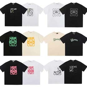 LOEWE Sommer klassisches kurzärmeliges Hemd Kollektion für Herren und Frauen T-Shirt-1909  