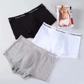 Calvin Klein CK Männer Vollfarbe Unterwäsche Boxer 3pcs(11 Styles)-2356  