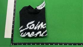 YSL Neuer locker weicher Mohair schwarzer Strickpullover mit Buchstaben (2 Stile)-2525  