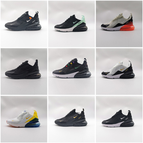 Nike Air Max 270 Retro schlagfeste Low-Top Luftgepolsterte Casual Laufschuhe-2660  