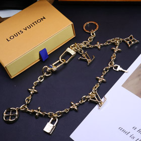 Louis Vuitton LV Brief Blumen Tasche Taille Kette Anhänger-3858  