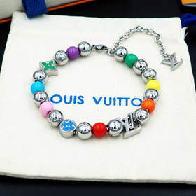 Louis Vuitton LV Bunte Süßigkeiten Blumen Buchstabe Perlen Armband-3971  