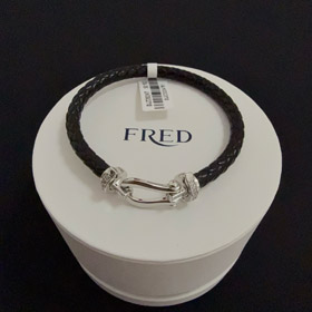 Feiden Voll Diamant Diamant Pferdeschuh Schnalle Armband-3986  