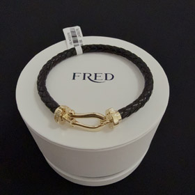 Feiden Voll Diamant Diamant Pferdeschuh Schnalle Armband-3988  