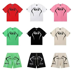 Hellstar Printed T-Shirt mit Crew-Ausschnitt und kurzen Ärmeln-2816  