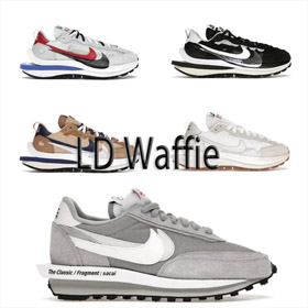 Fragment Design Sacai Nike LDWaffle Drei-Partei-Gelenk Low-Top Casual Schuhe-2968  