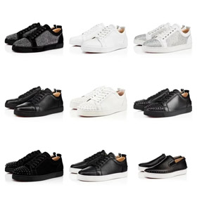 Christian Louboutin CL Leder lässige Low-Top Mode Sneakers - 2990  