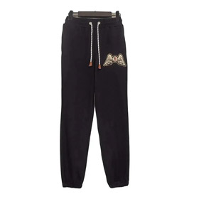 MONCLER GENIUS PALM ANGELS Fleece-Strickhose mit Flügeln Patches-2900